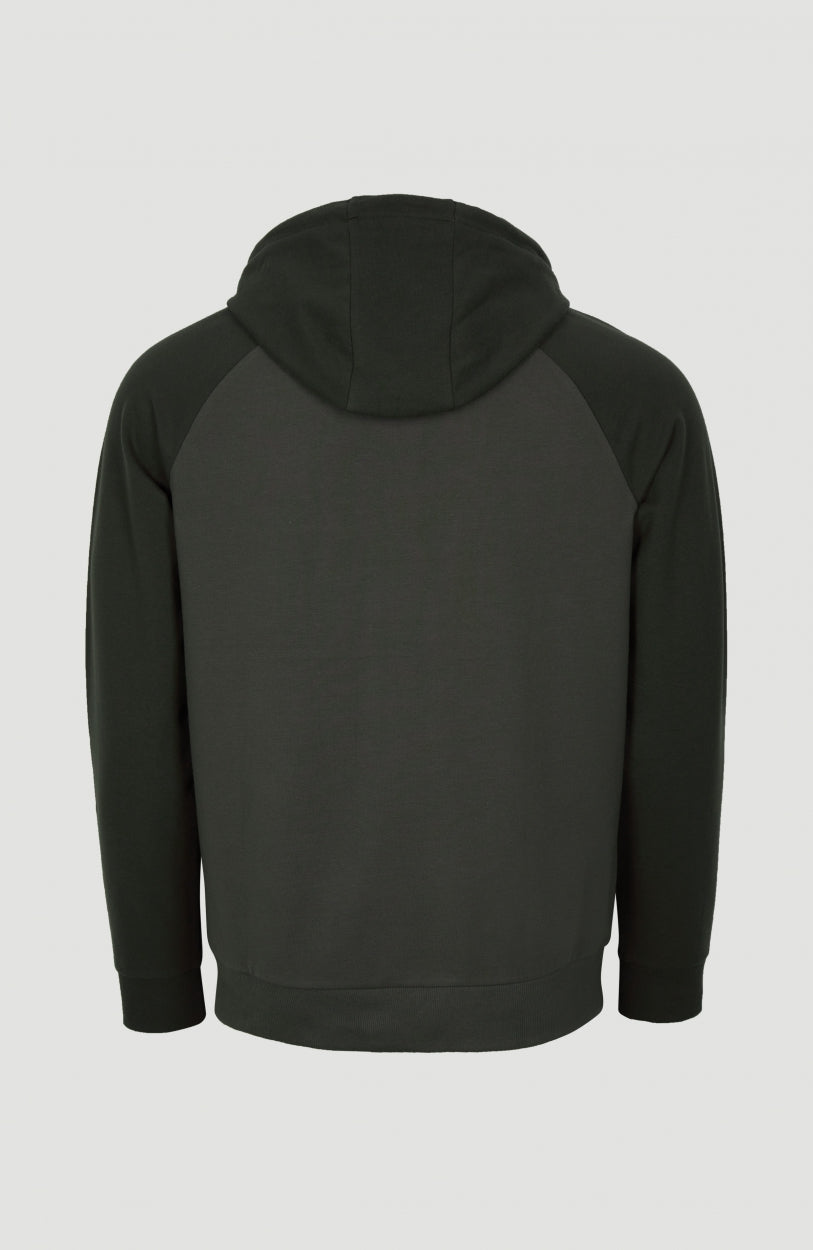 Blocked Anorak Hoodie | Forest Night -A