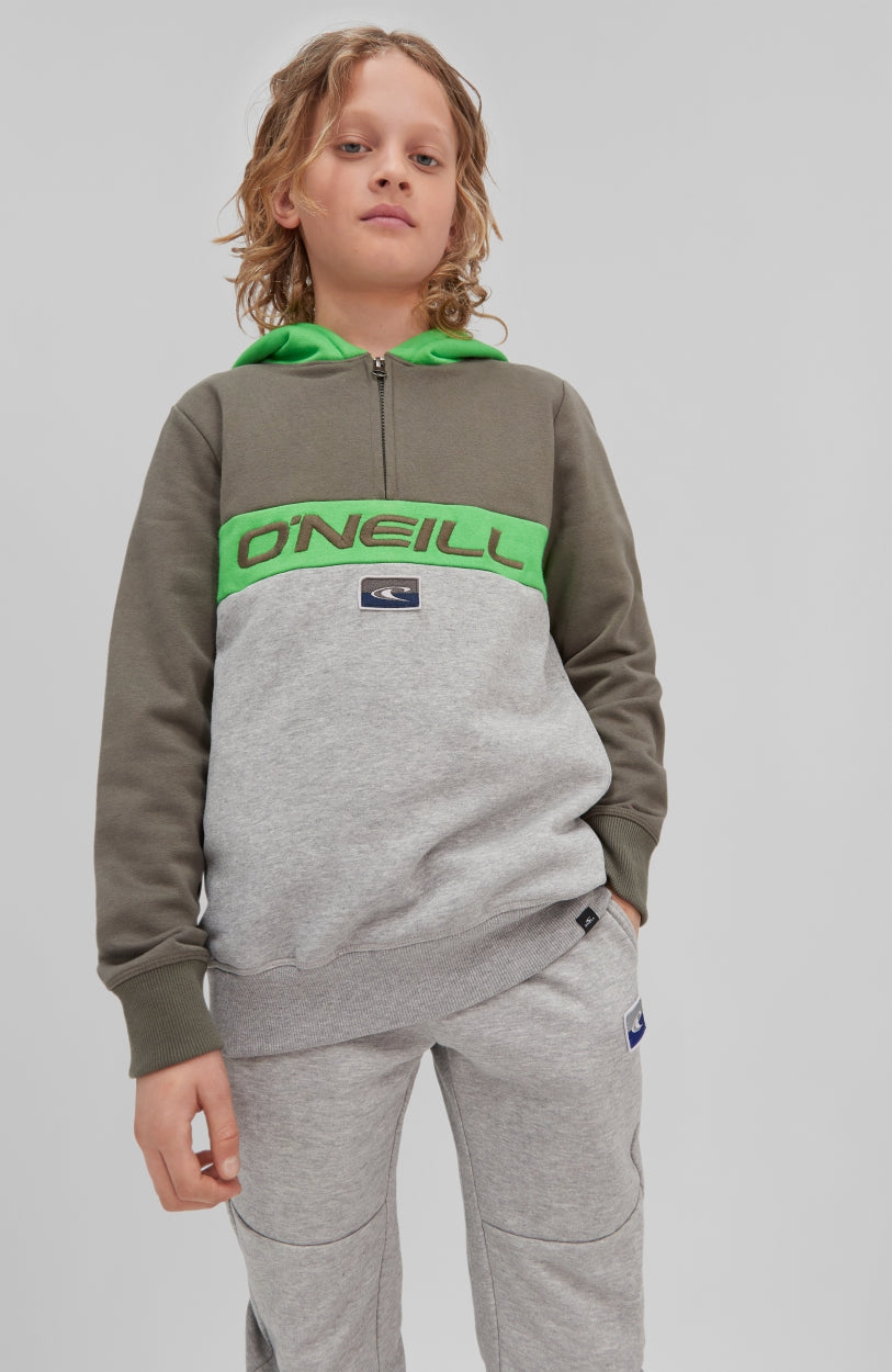 Blocked Anorak Hoodie | Forest Night -A