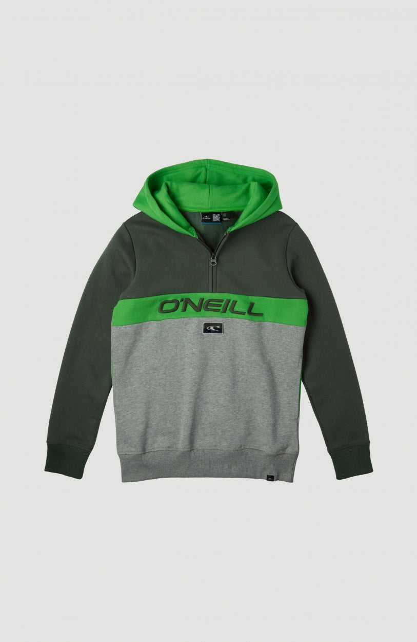 Blocked Anorak Hoodie | Forest Night -A