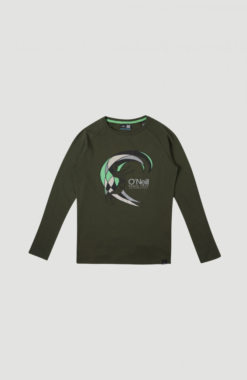 Circle Surfer Long Sleeve T-Shirt | Forest Night -A