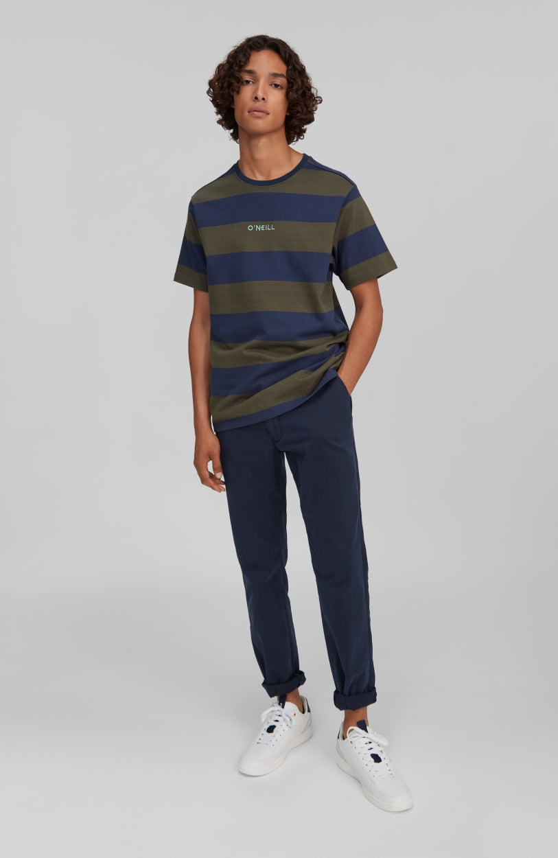 Block Stripe T-Shirt | Blue Print - A