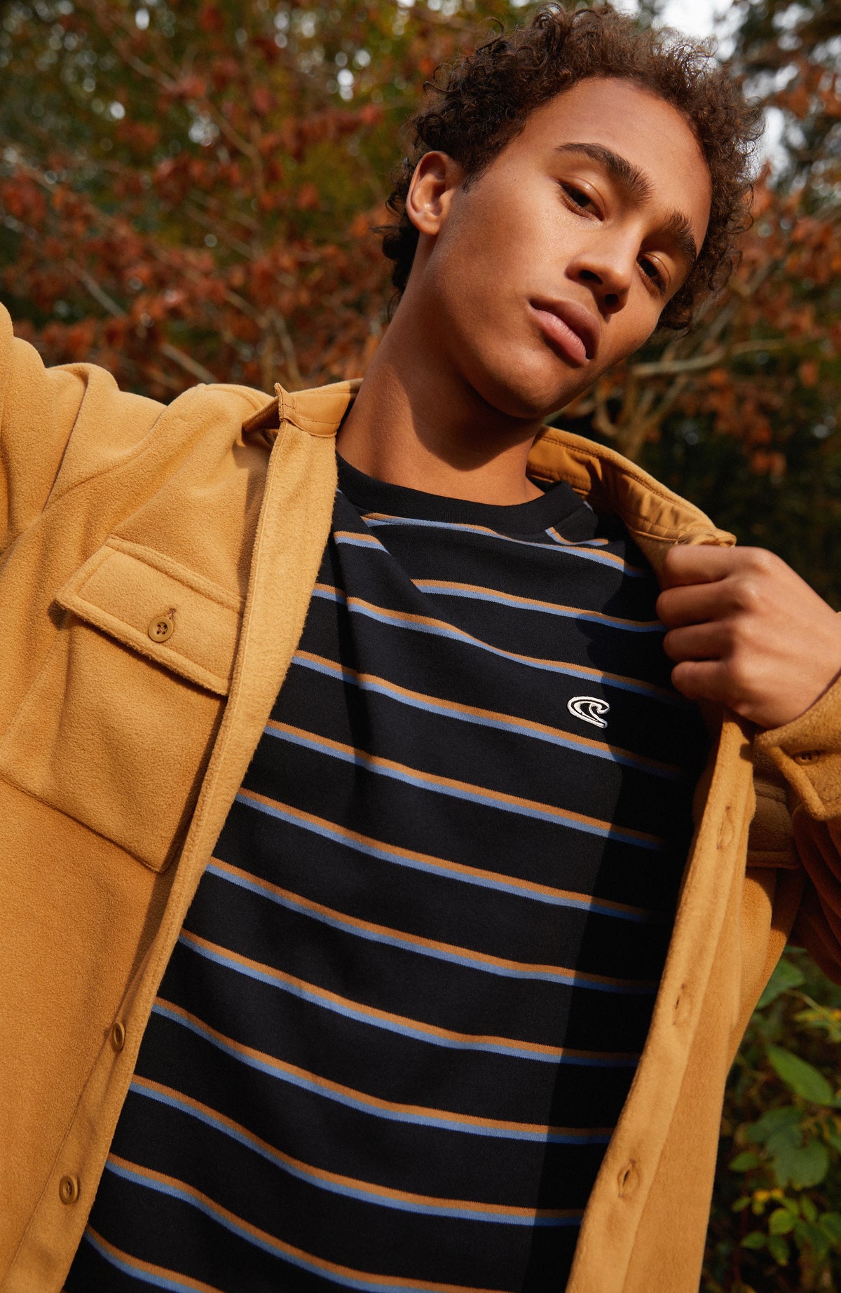 Americana Stripe T-Shirt | Black With