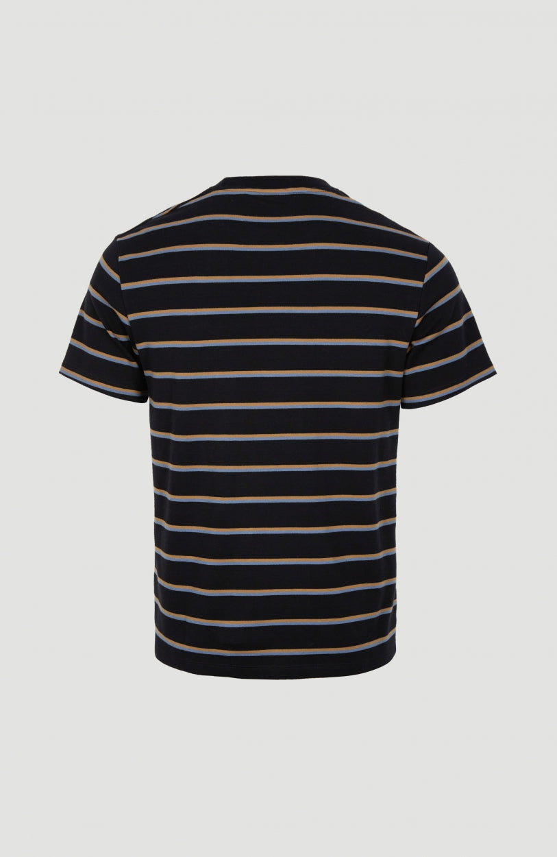 Americana Stripe T-Shirt | Black With