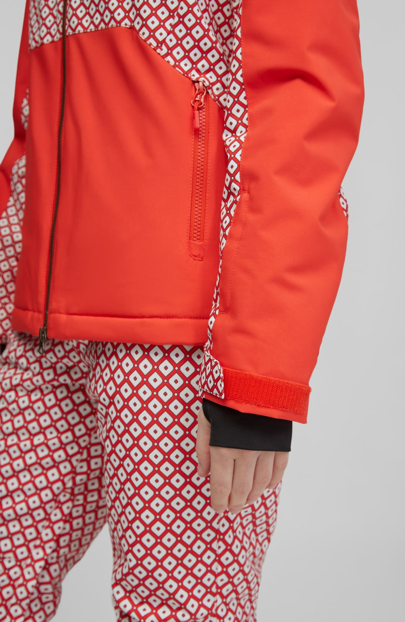 Adelite Snow Jacket | Red With White