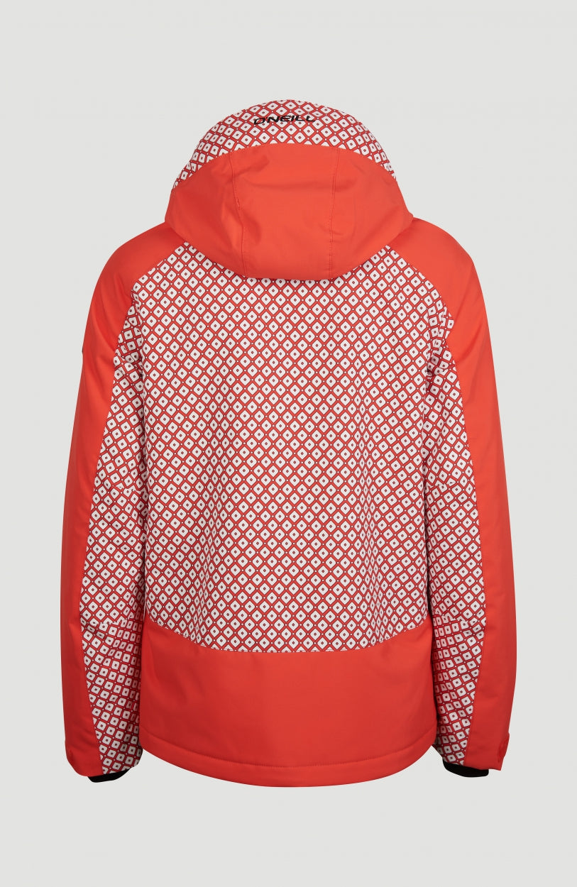 Adelite Snow Jacket | Red With White