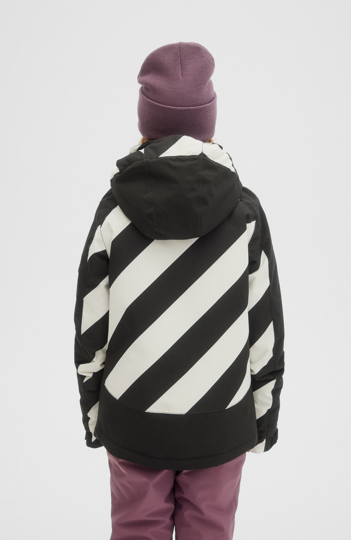 Adelite All Over Print Snow Jacket | BlackOut - A