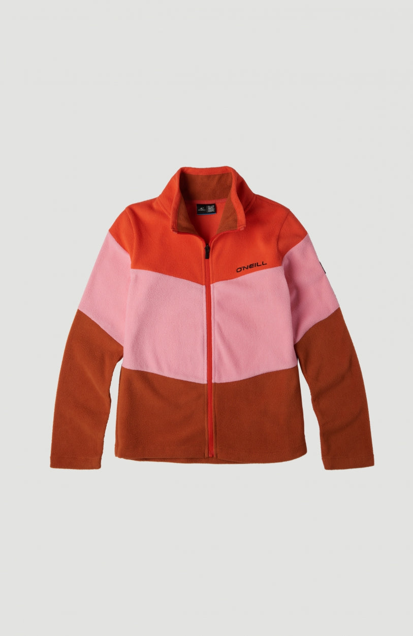 Coral Fleece Jacket | Cherry Tomato -A