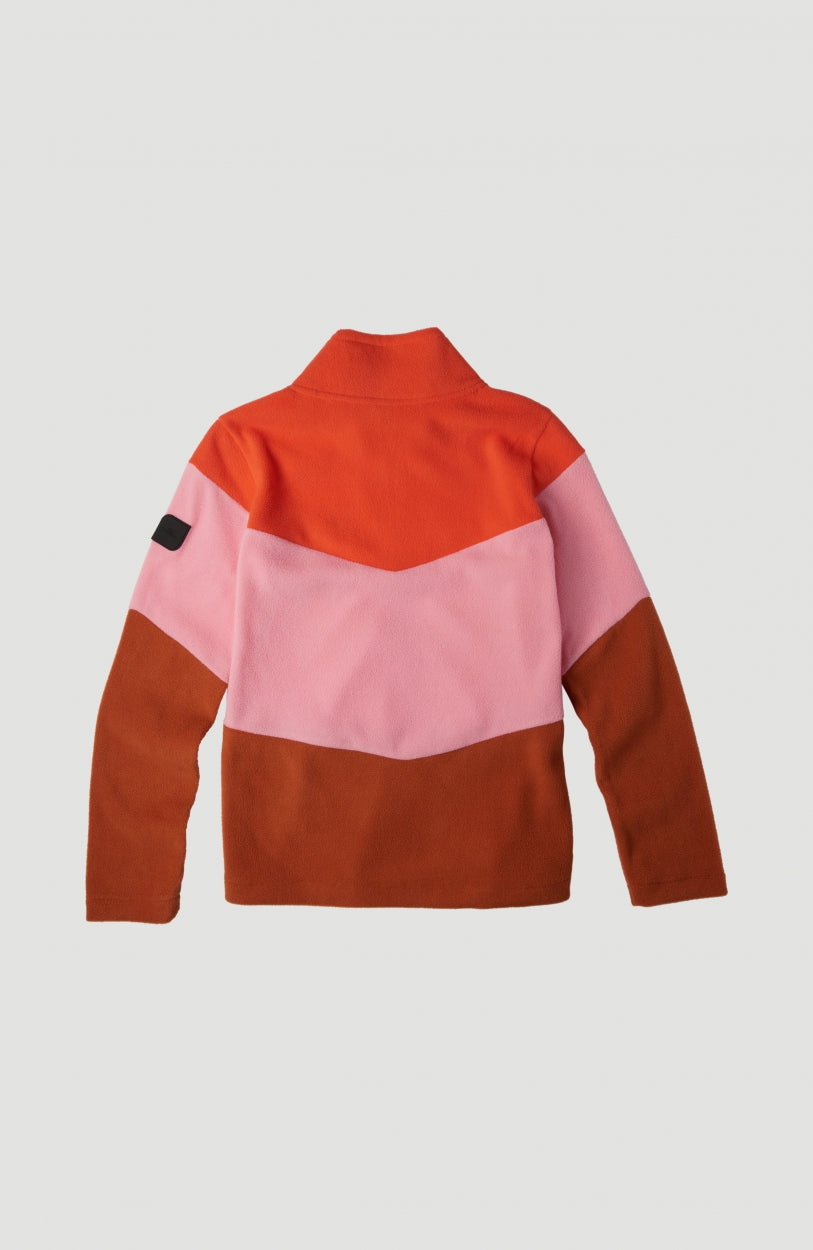 Coral Fleece Jacket | Cherry Tomato -A