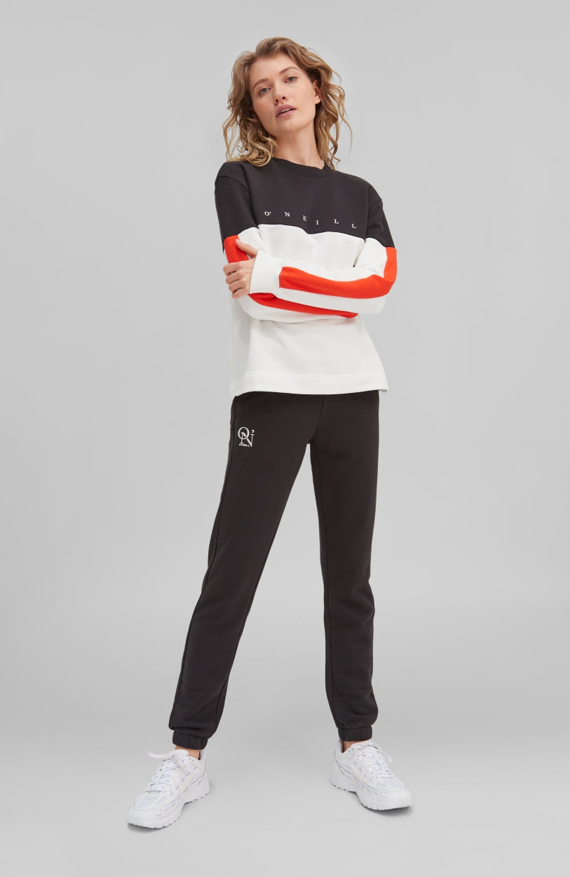 Block Crew Sweatshirt | Powder White