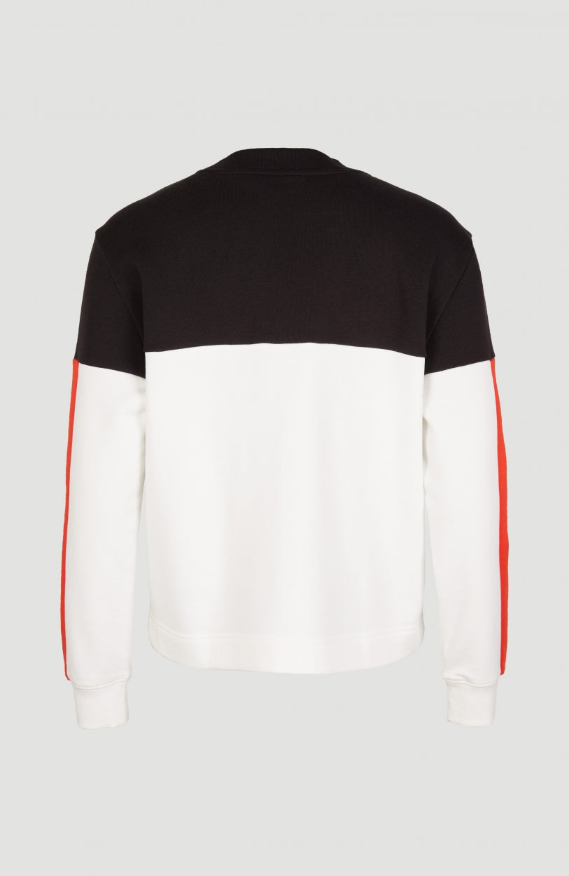 Block Crew Sweatshirt | Powder White