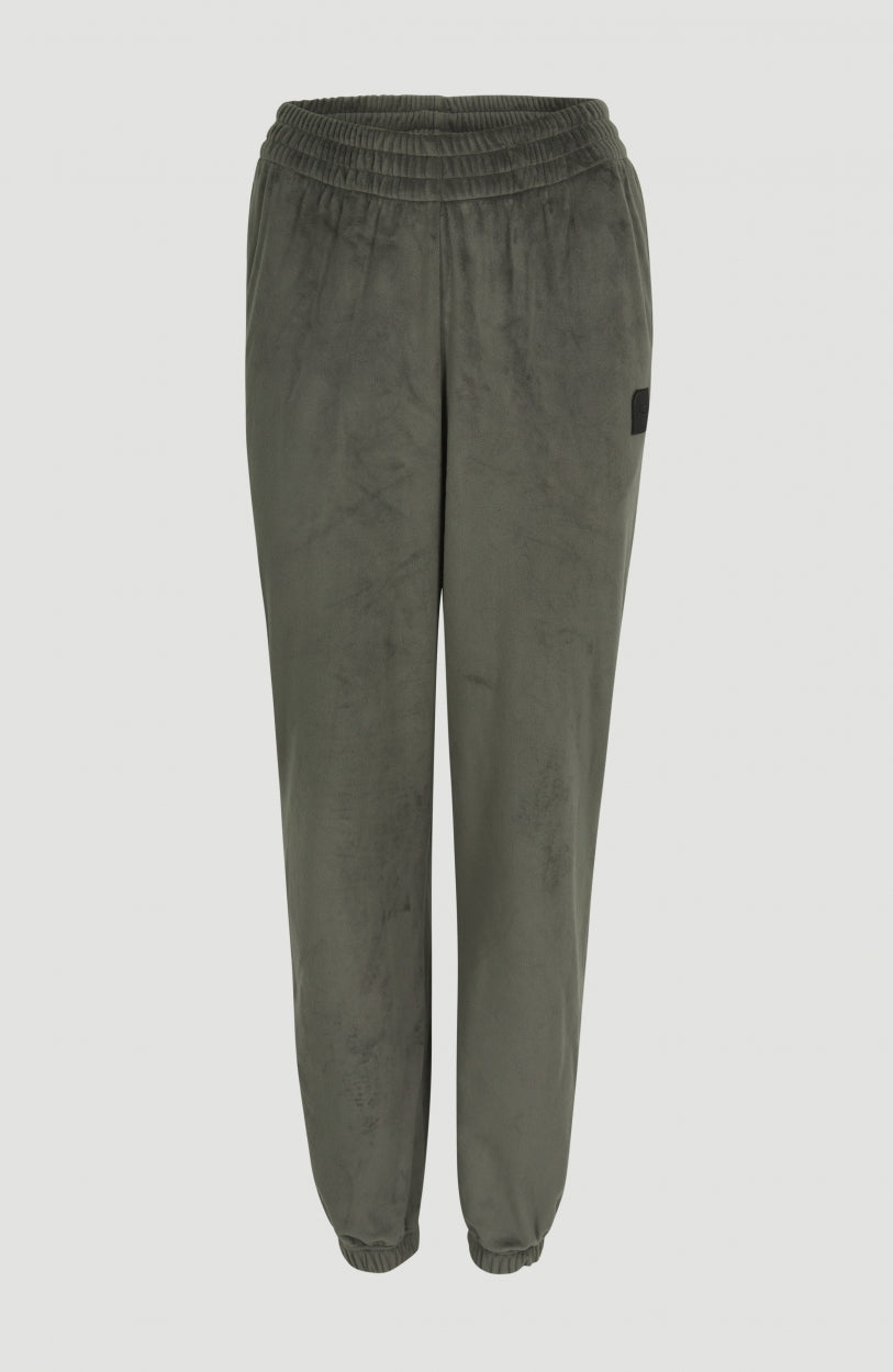 Velour Pants | Army Green