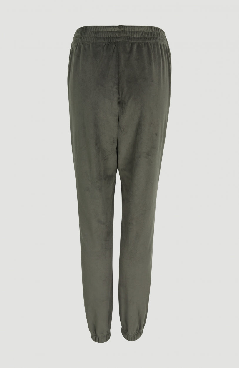 Velour Pants | Army Green