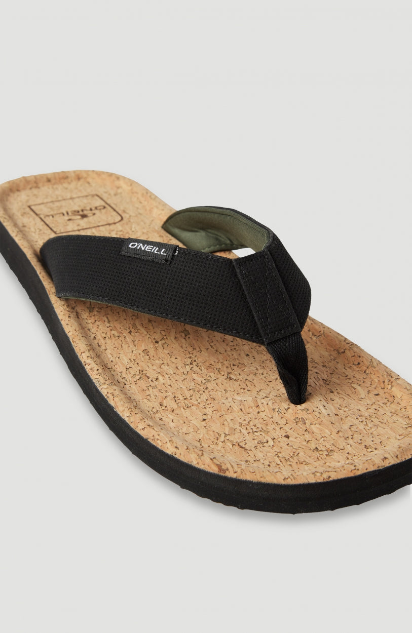 Chad Fabric Sandals | Black Out