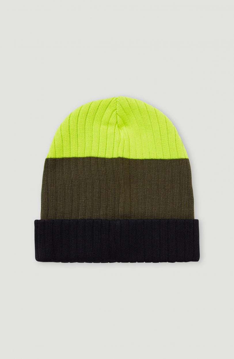 Carbonite Beanie | Pyranine Yellow Colour Block