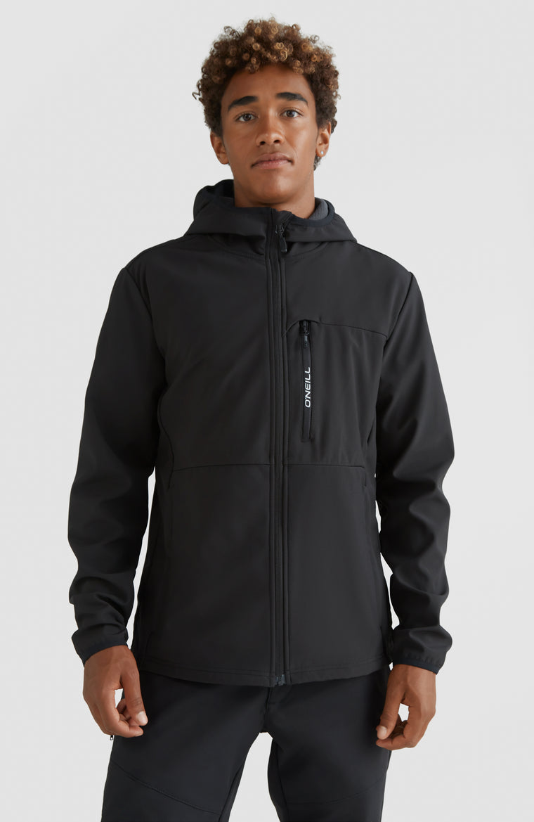 Sleet Hooded Shoftshell Jacket | Black Out Sleet Hooded Shoftshell Jacket | Black Out