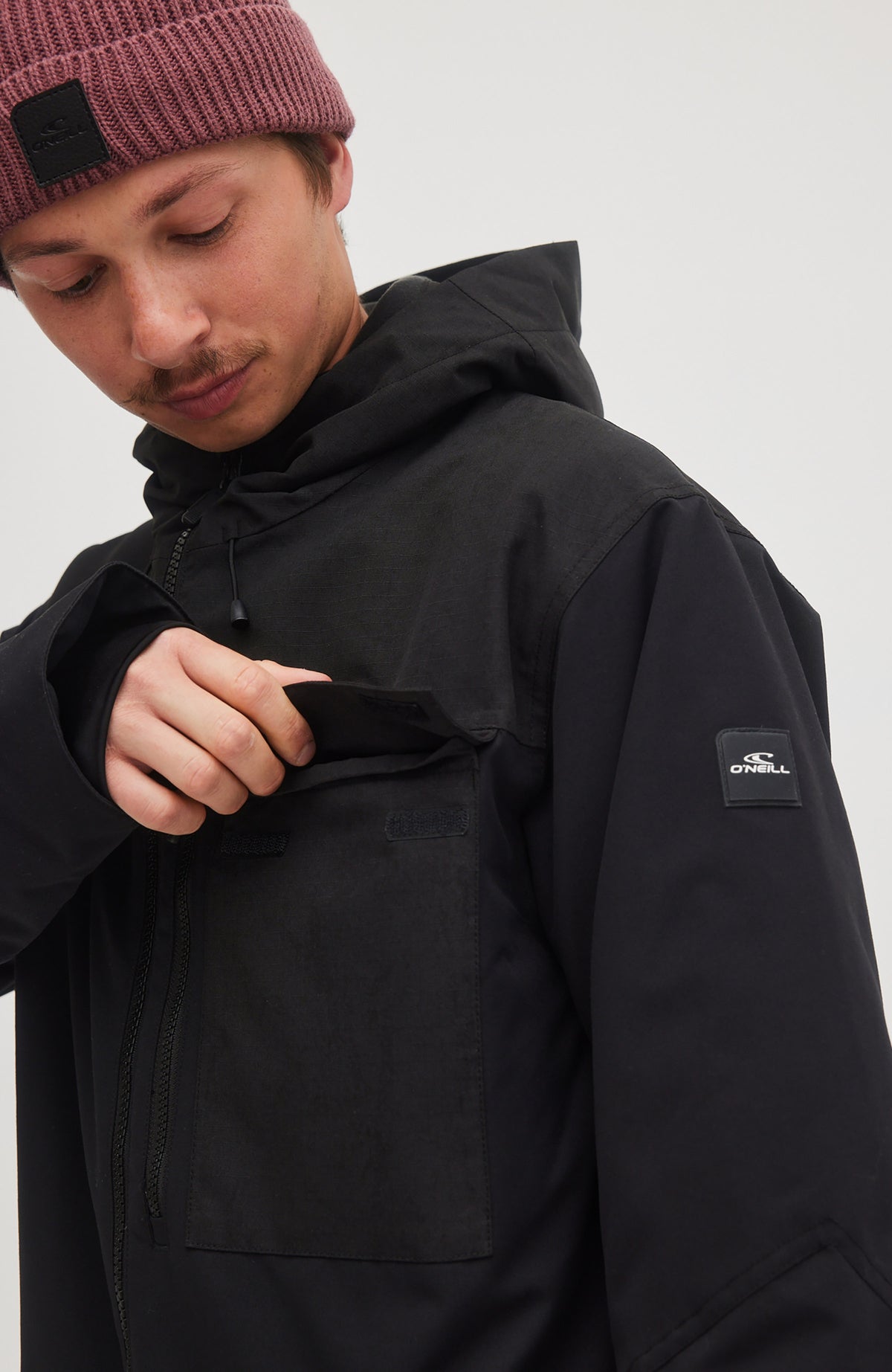 Utility Hybrid Snow Jacket | Black Out