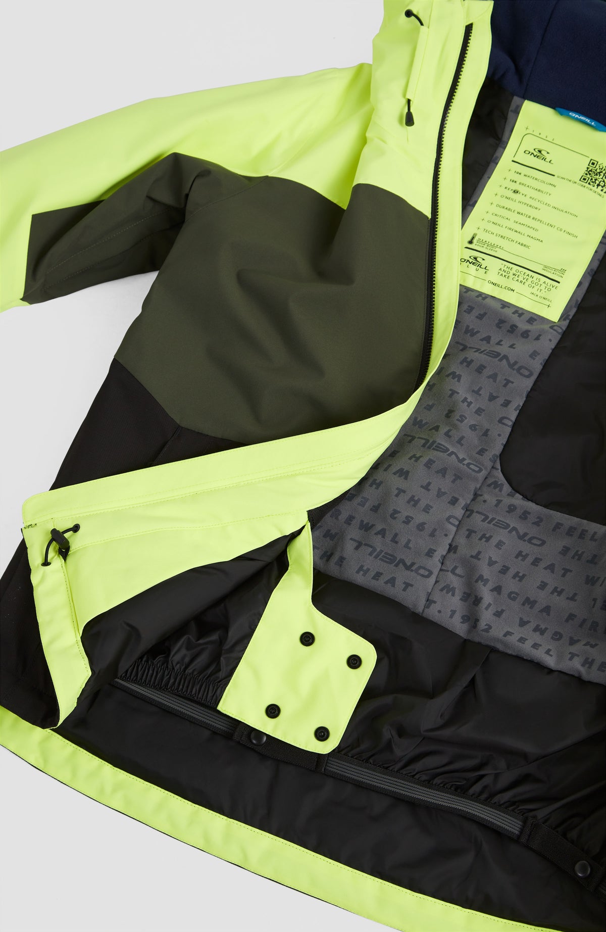 Carbon Snow Jacket | Pyranine Yellow Colour Block