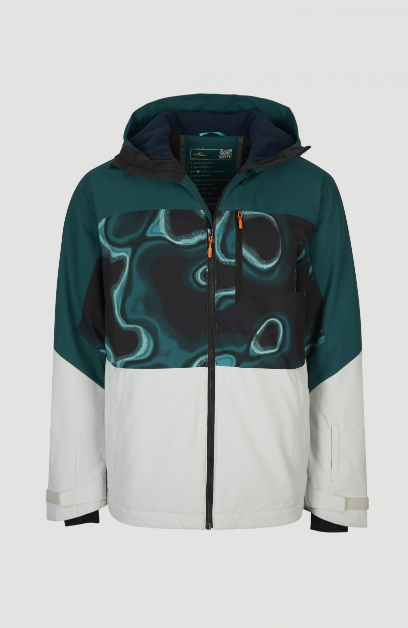 Carbon Snow Jacket | Deep Teal Colour Block