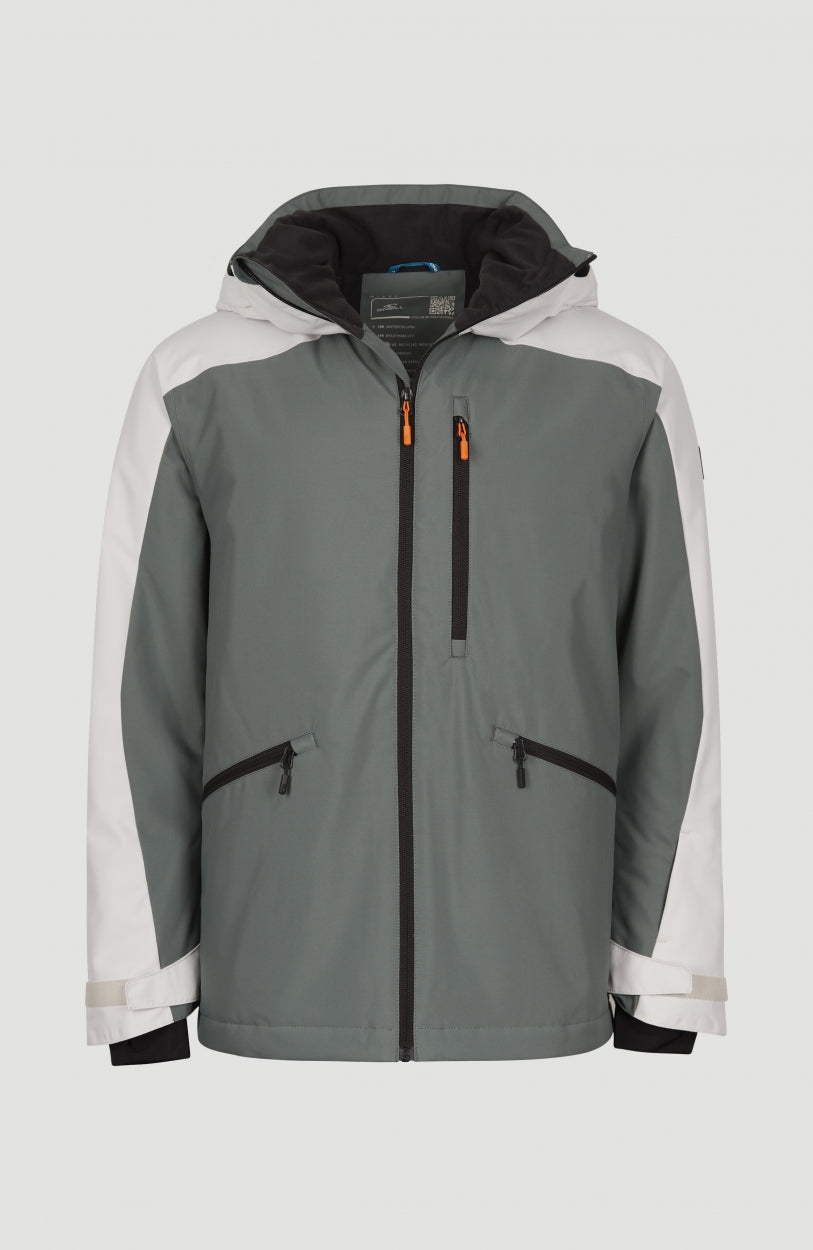 Diabase Snow Jacket | Balsam Green Colour Block