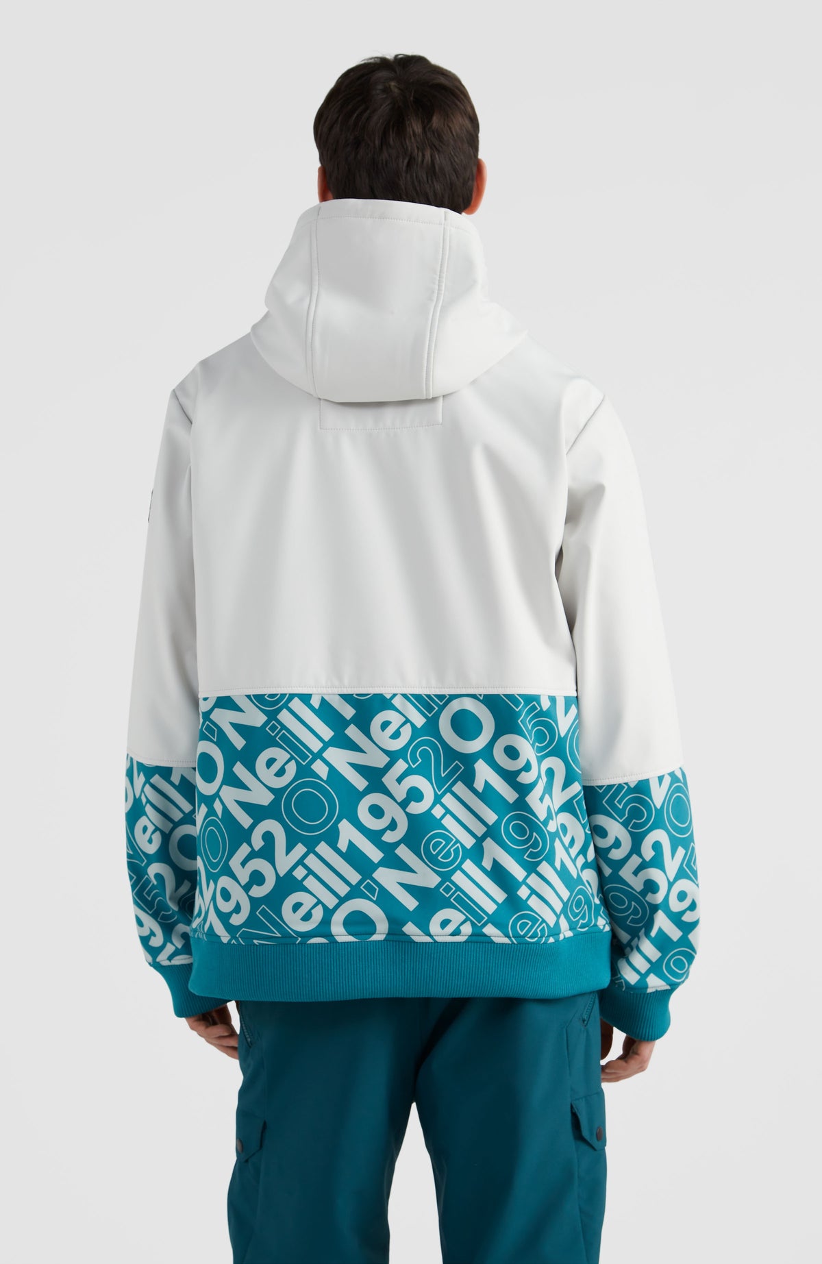 Softshell Hoodie Jacket | Dawn Blue Colour Block