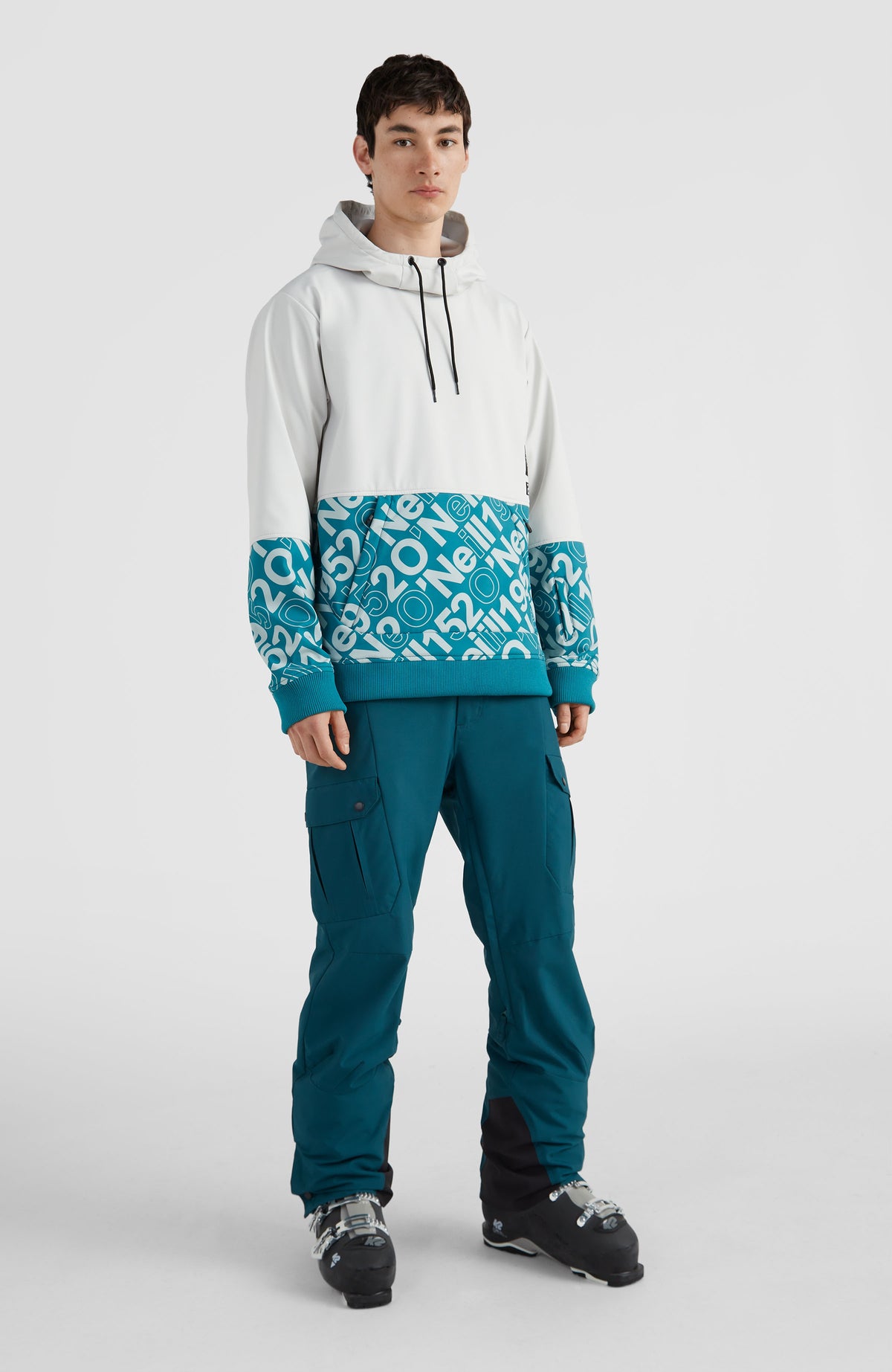 Softshell Hoodie Jacket | Dawn Blue Colour Block