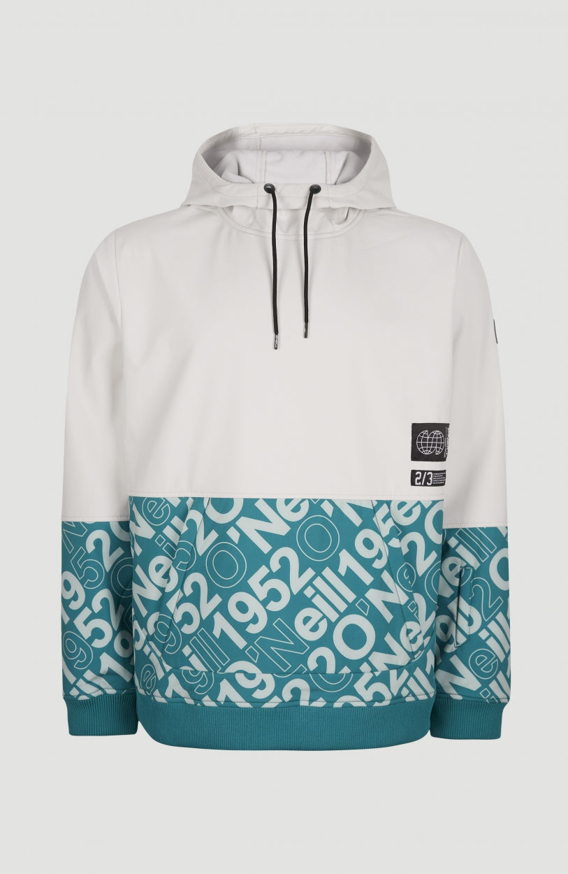 Softshell Hoodie Jacket | Dawn Blue Colour Block