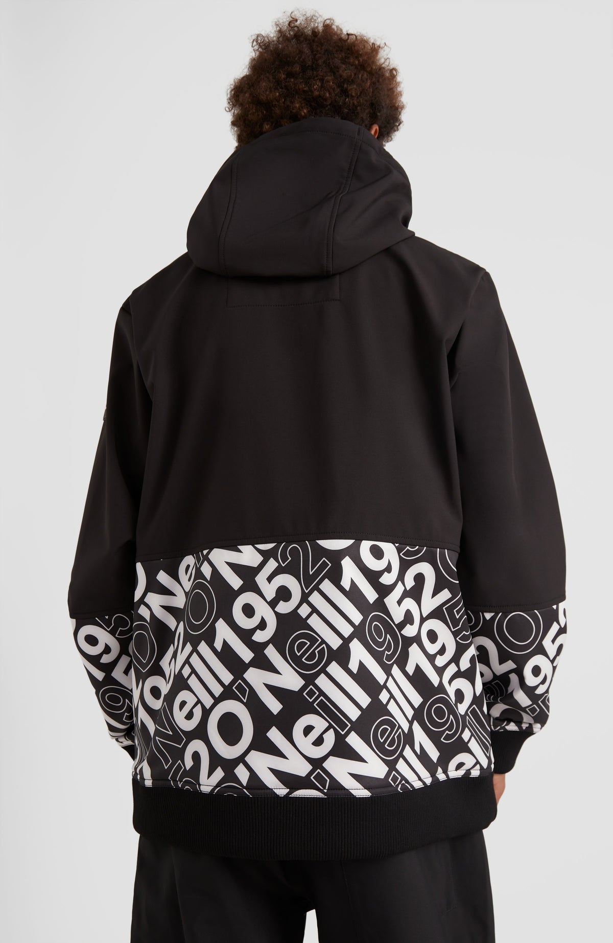 Softshell Hoodie Jacket | Black Out Colour Block