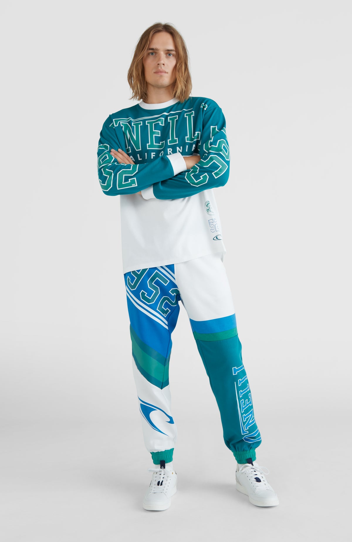 Collegiate Progressive Sweatpants | Harbour Blue Colour Block