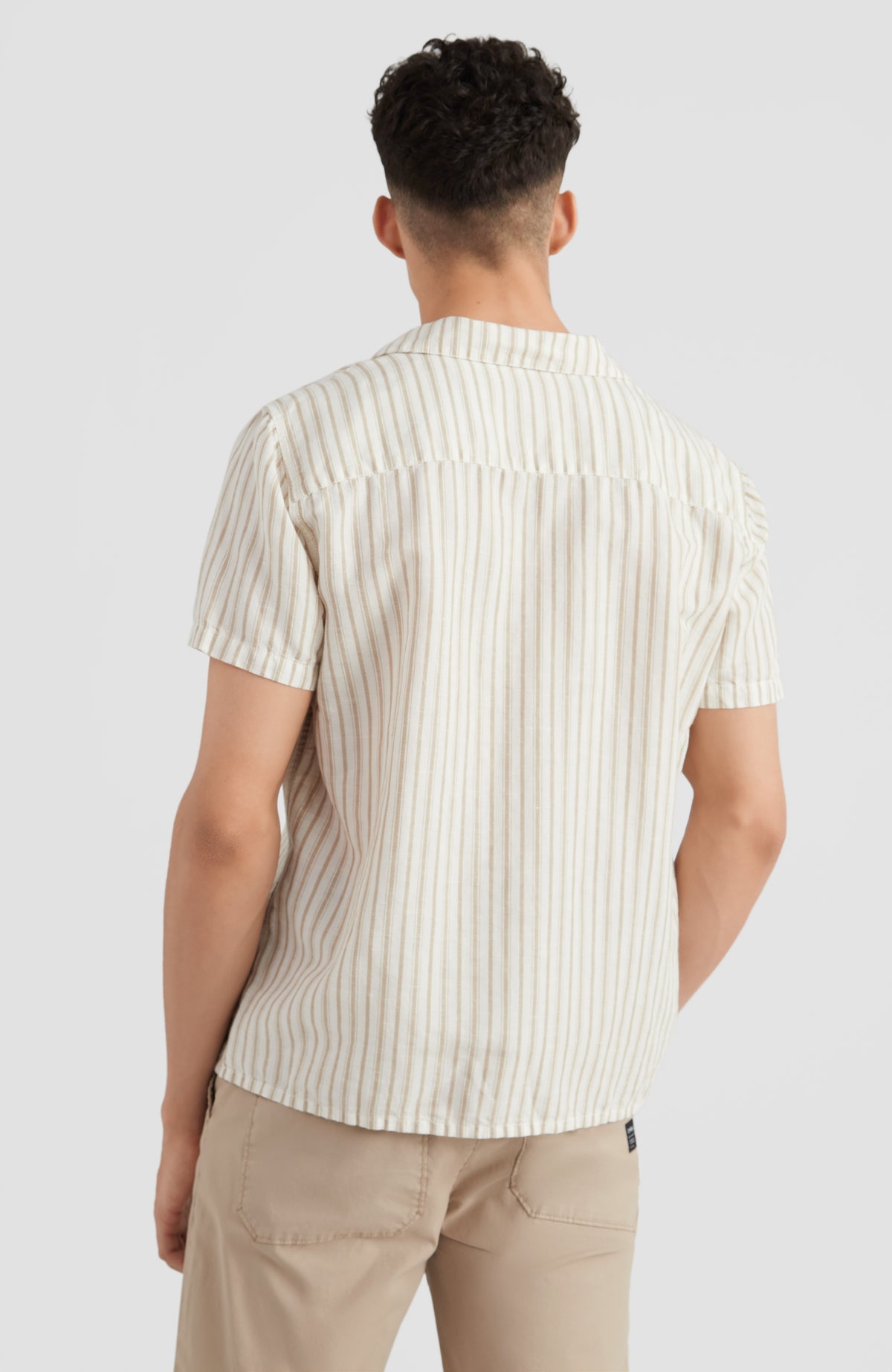 Beach Shirt | White Multi Stripe