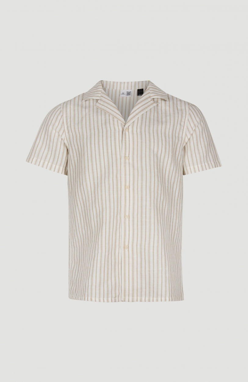 Beach Shirt | White Multi Stripe