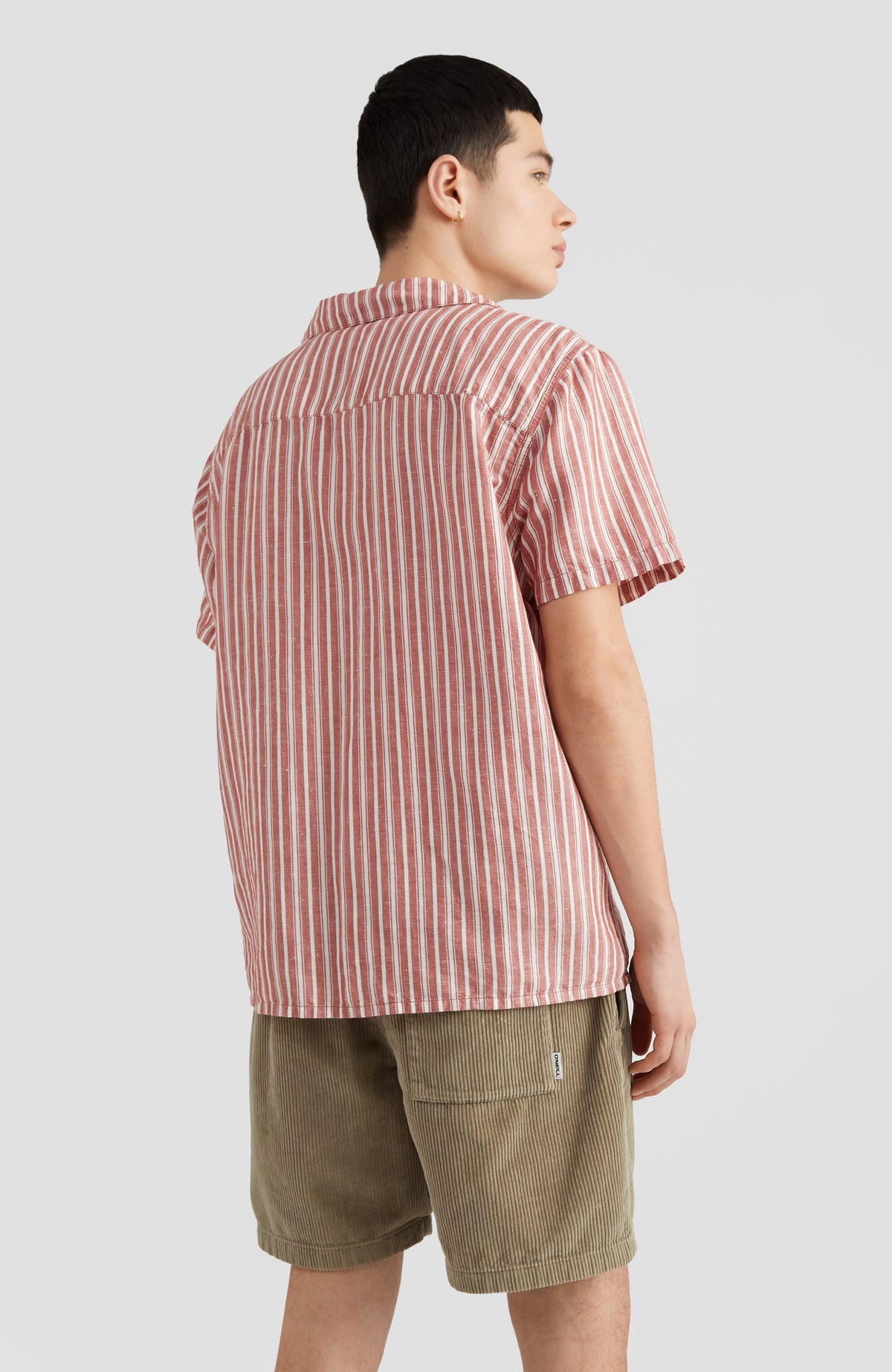 Beach Shirt | Red Multi Stripe