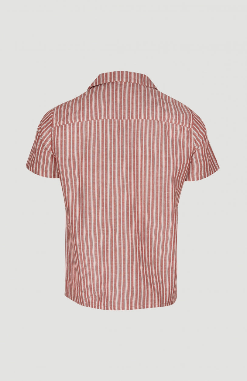 Beach Shirt | Red Multi Stripe