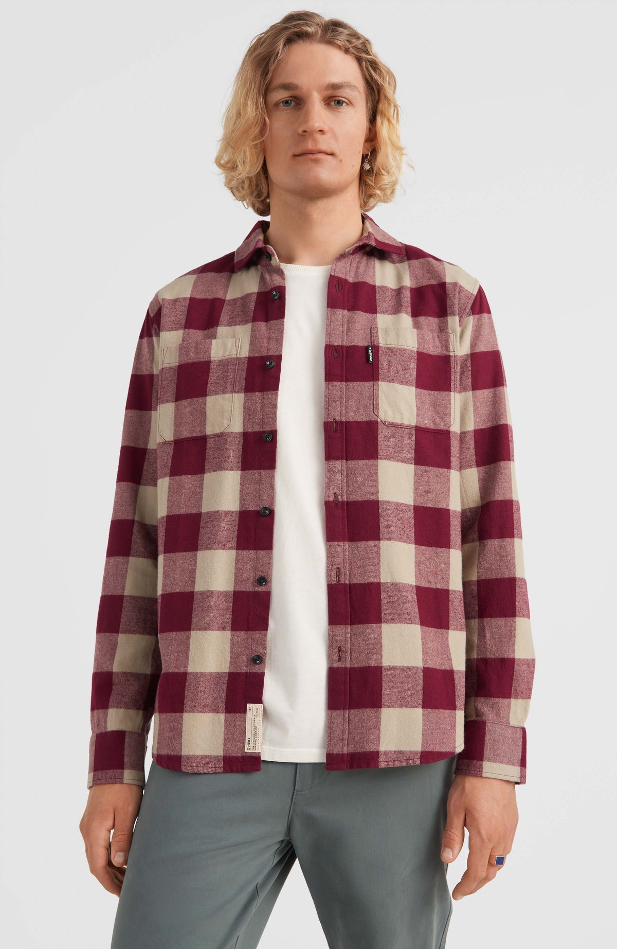 Checked Flannel Shirt | Red Small Buffalo Check