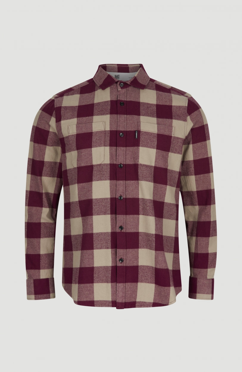 Checked Flannel Shirt | Red Small Buffalo Check