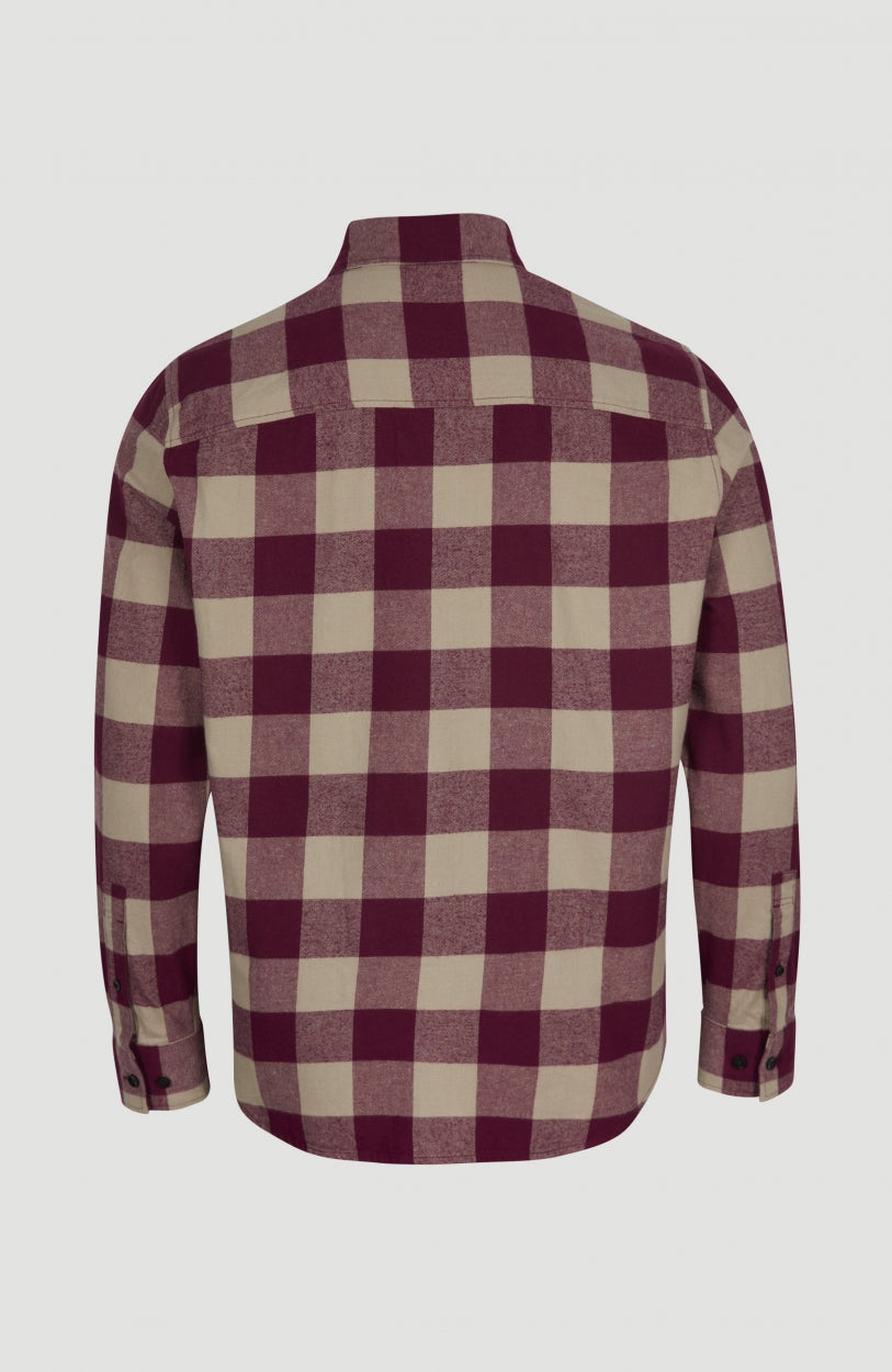 Checked Flannel Shirt | Red Small Buffalo Check