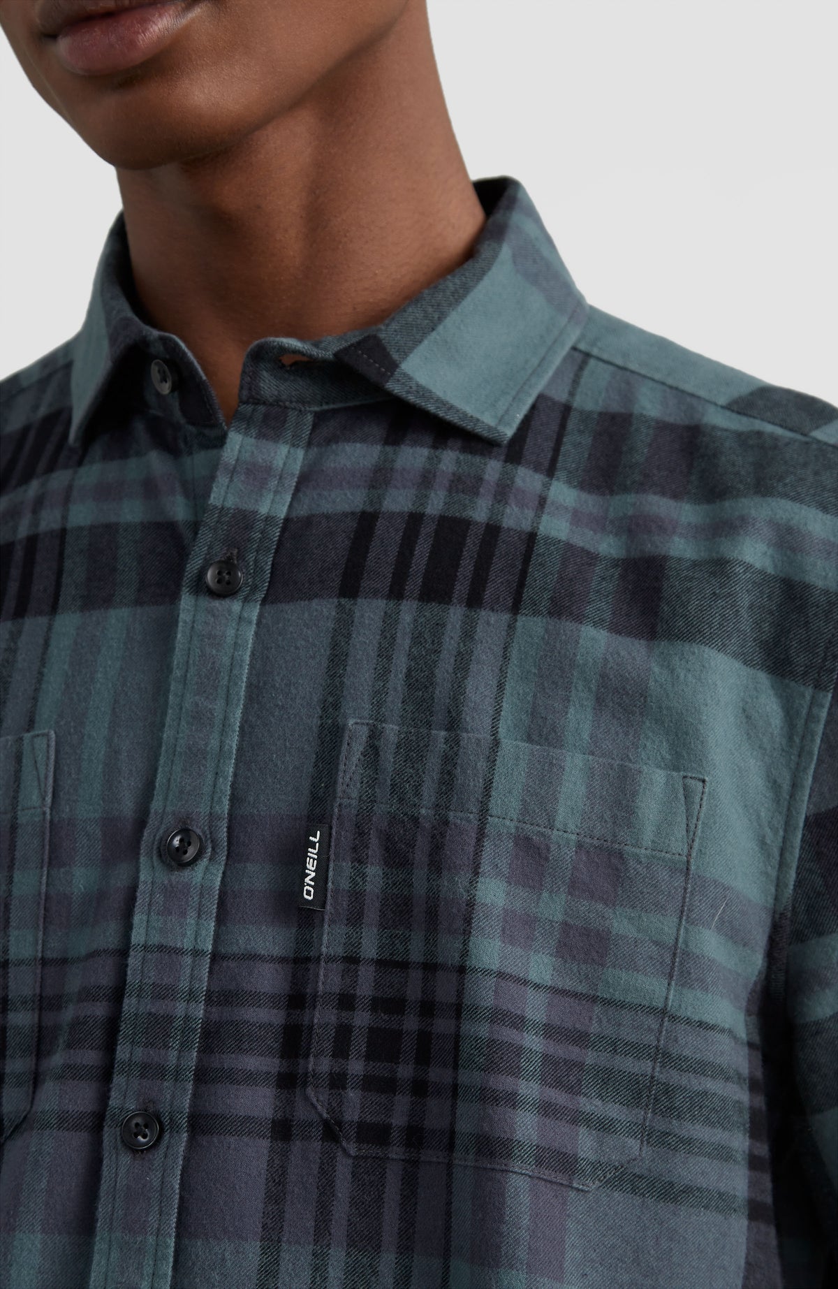 Checked Flannel Shirt | Green Plaid Check