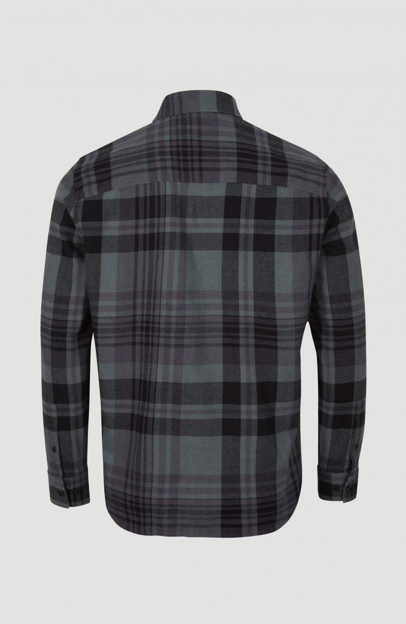 Checked Flannel Shirt | Green Plaid Check