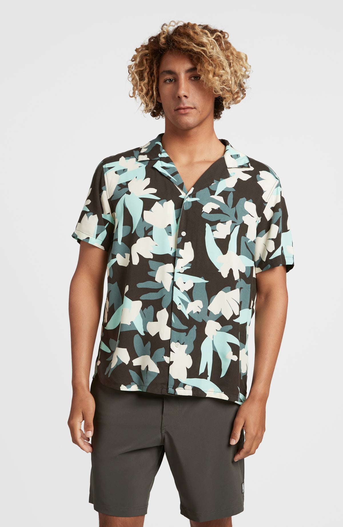 Camorro Shirt | Grey Art Flower