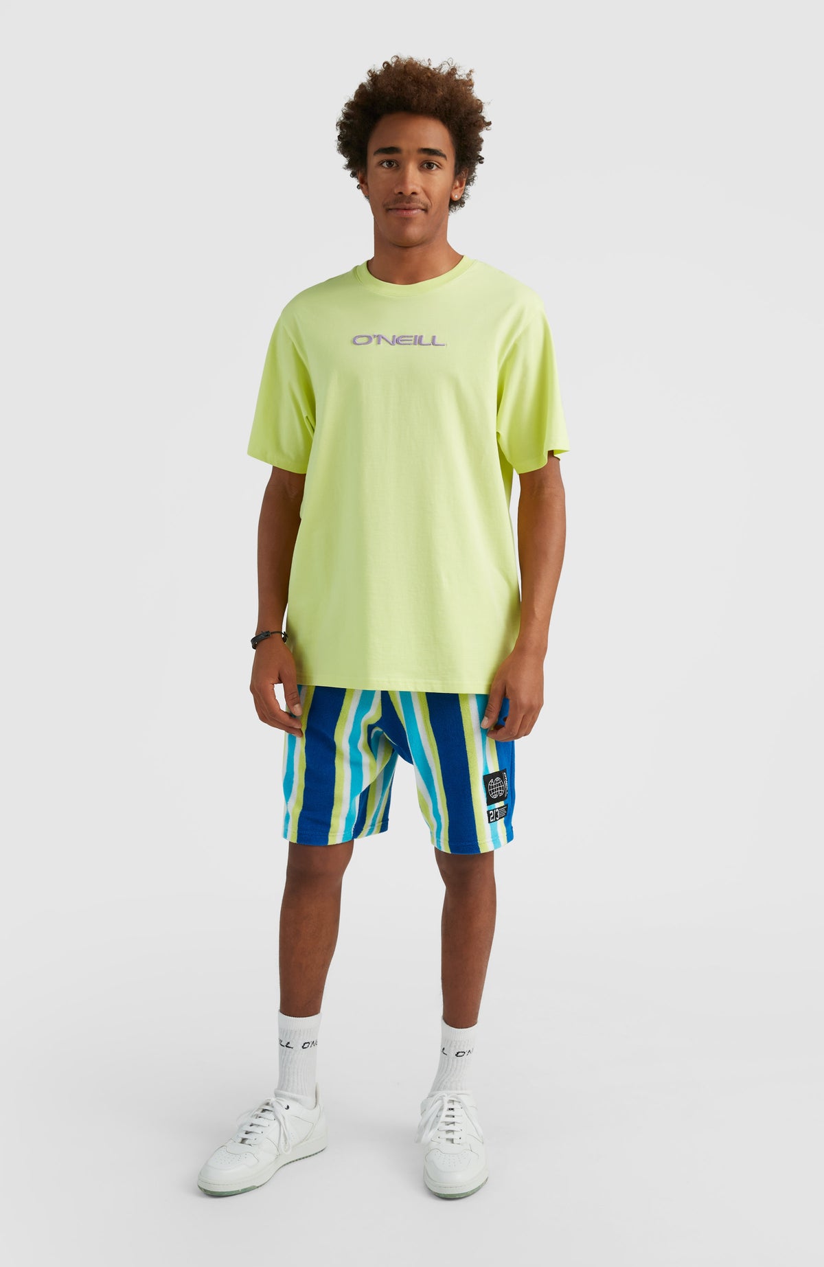 Brights Terry Short | Blue Towel Stripe