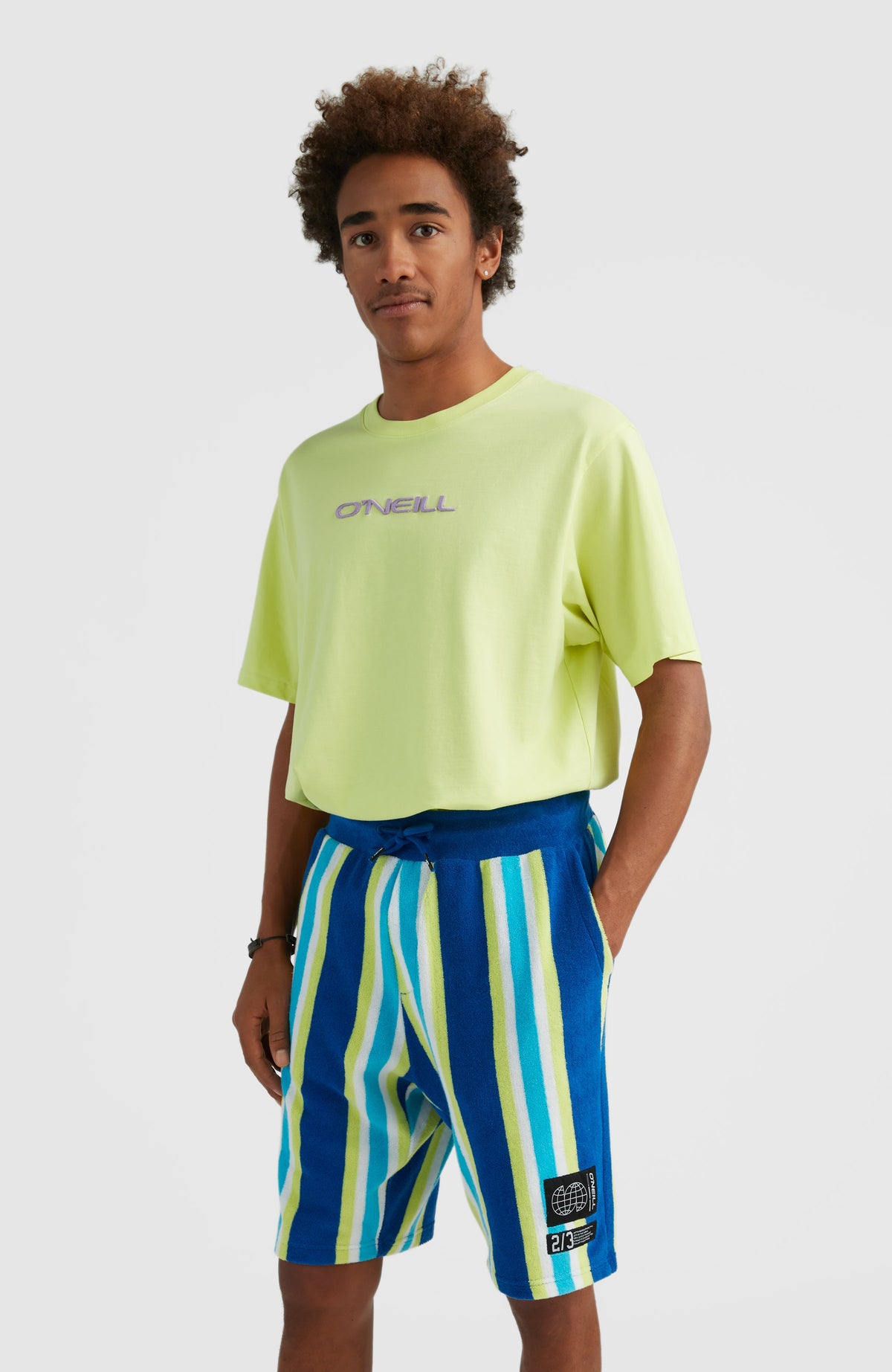 Brights Terry Short | Blue Towel Stripe
