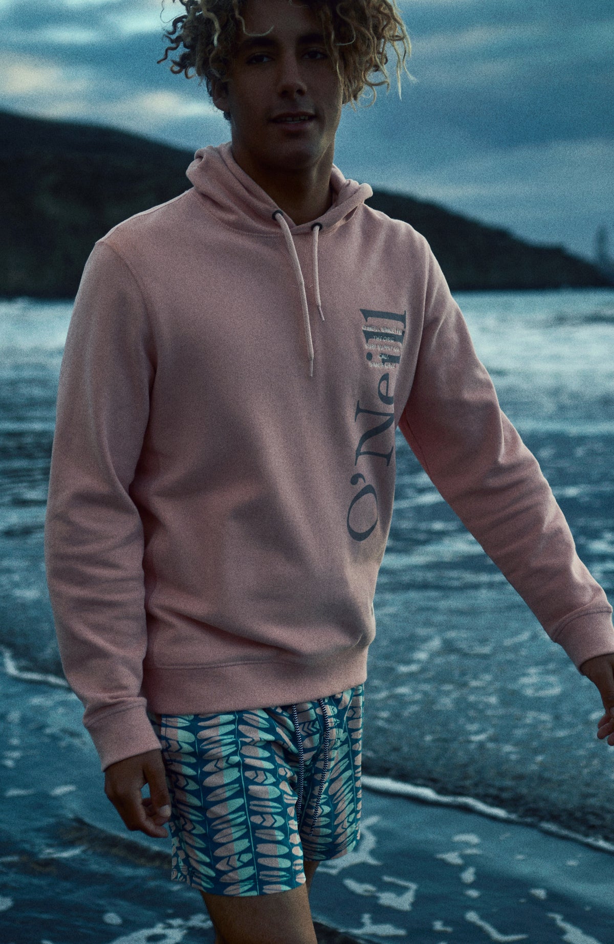 Kelp Hoodie Sweatshirt | Coral Cloud