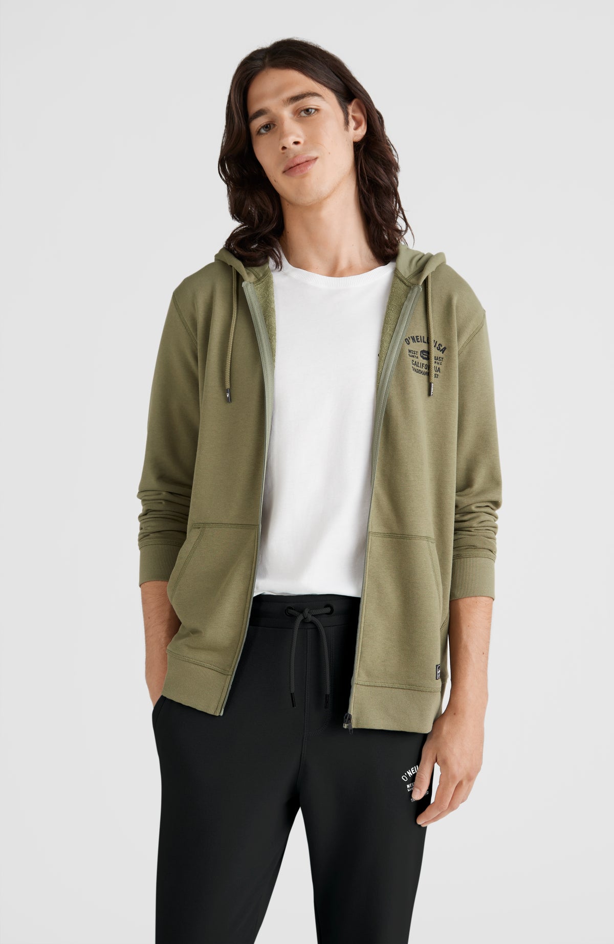 State Hoodie Jacket | Deep Lichen Green