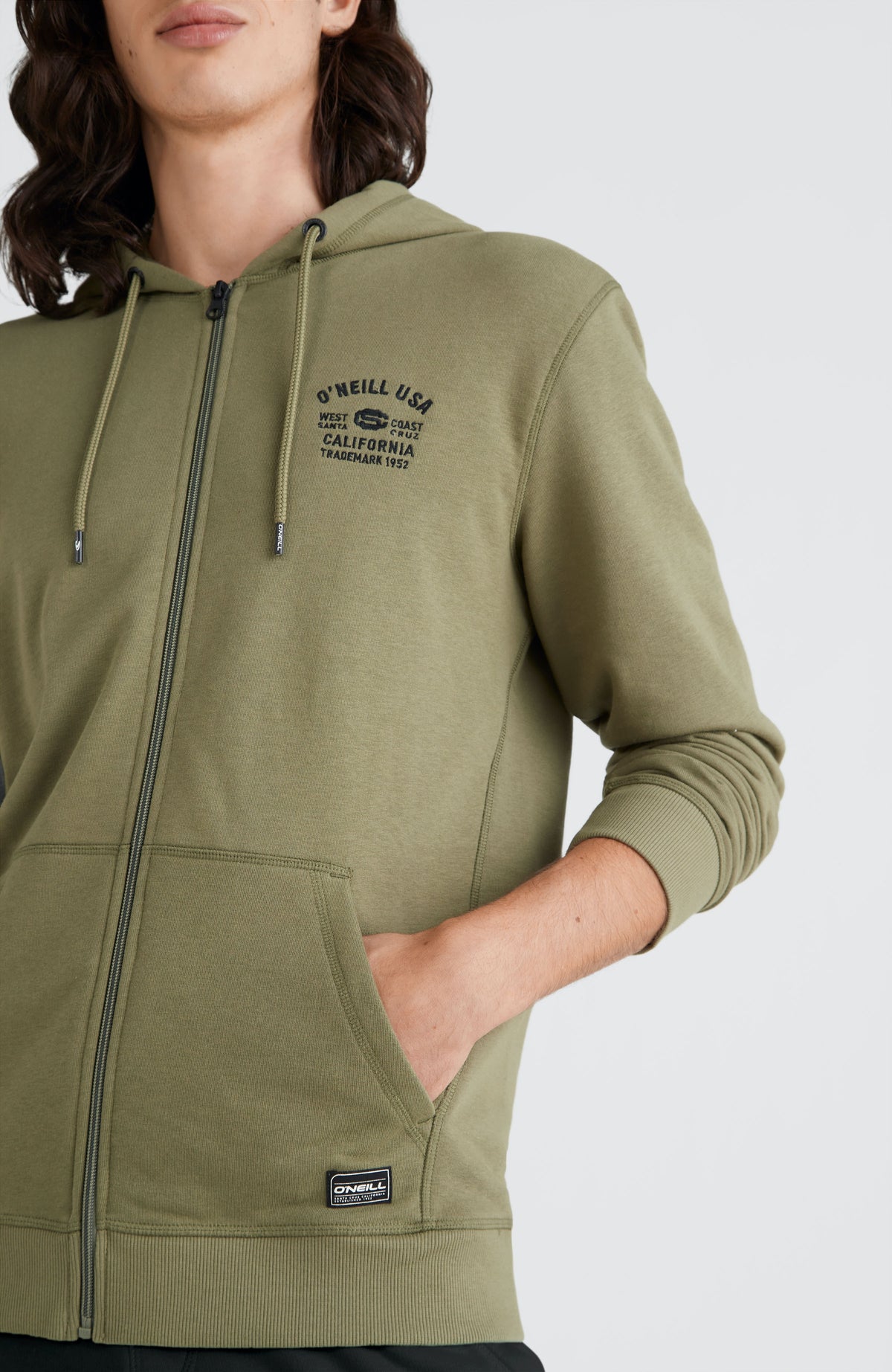 State Hoodie Jacket | Deep Lichen Green