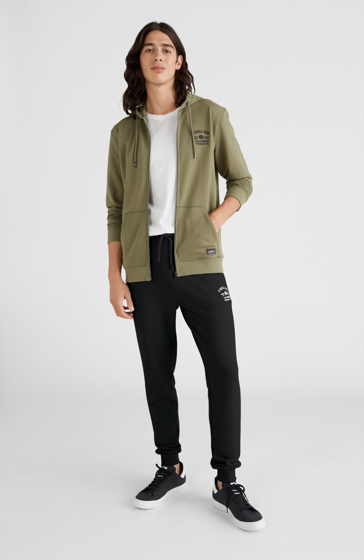 State Hoodie Jacket | Deep Lichen Green