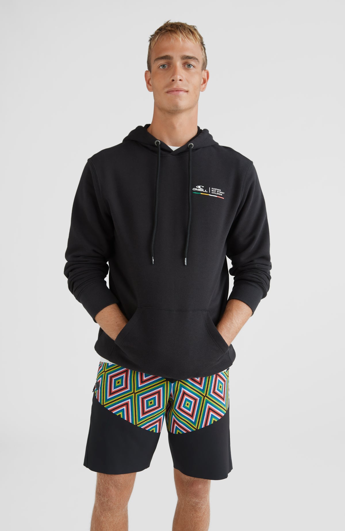 Surfers Not Street Children Box Hoodie | Black Out