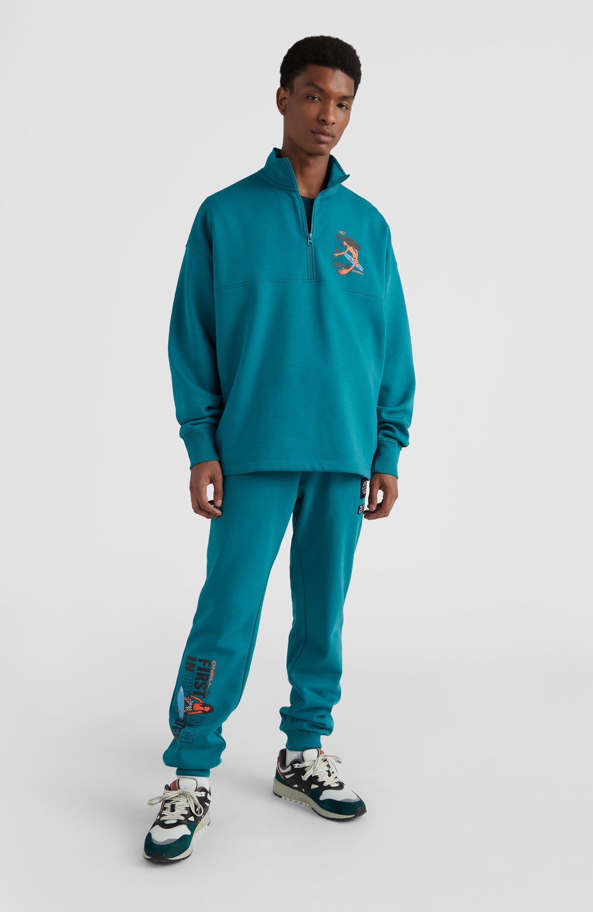 Progressive Half Zip Sweatshirt | Harbour Blue