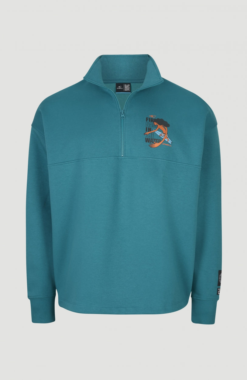 Progressive Half Zip Sweatshirt | Harbour Blue