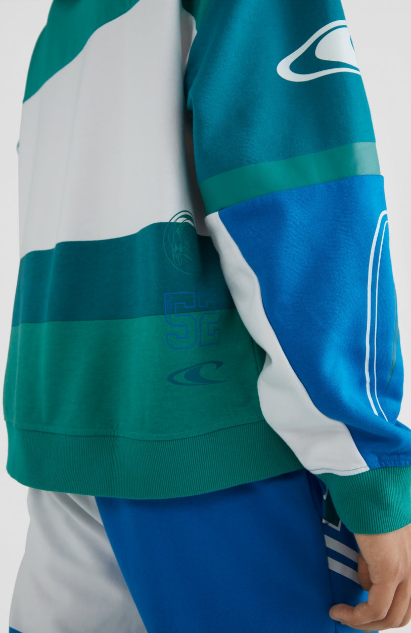Collegiate Progressive Hoodie | Harbour Blue Colour Block