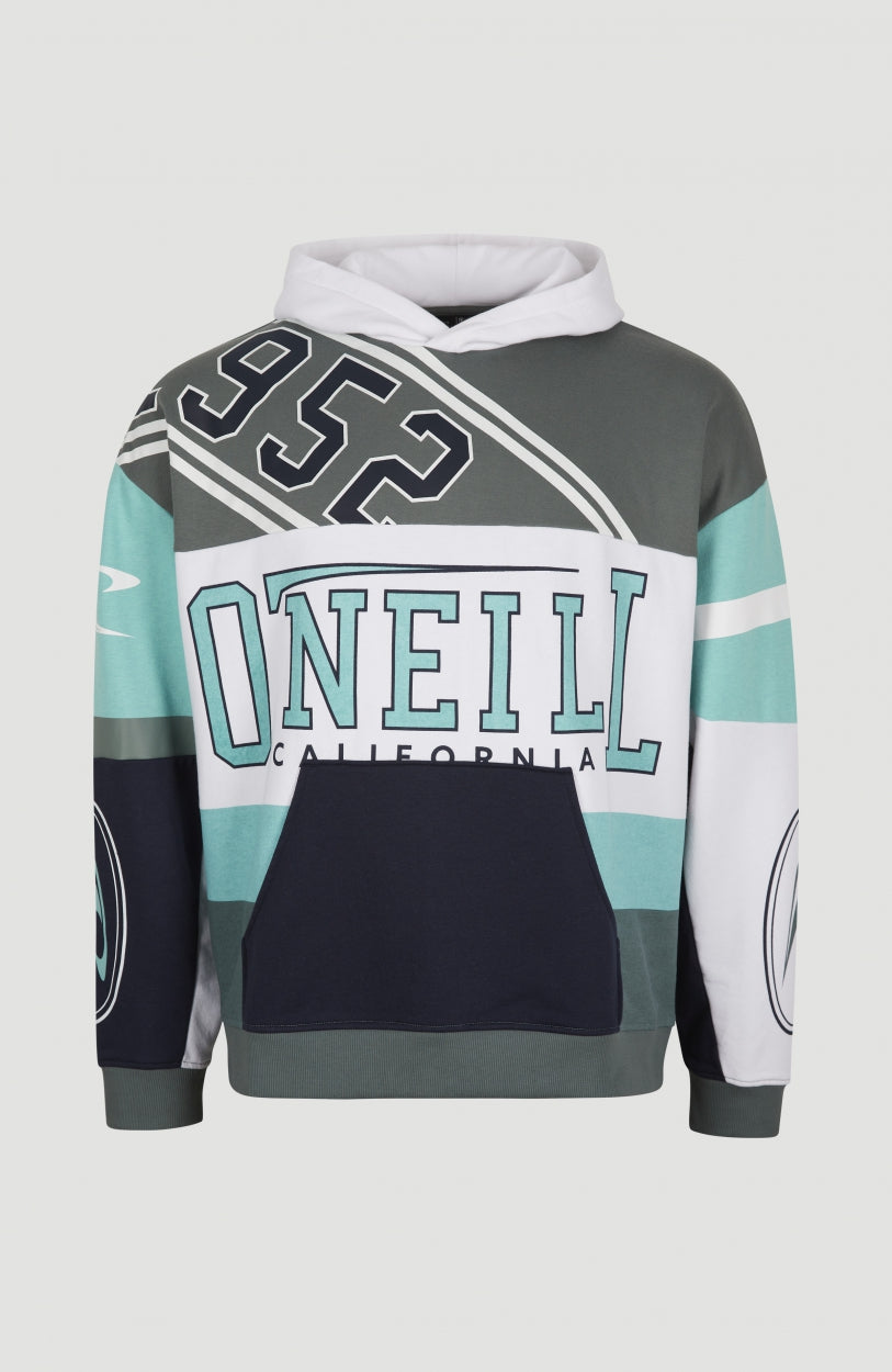 Collegiate Progressive Hoodie | Aqua Sea Colour Block