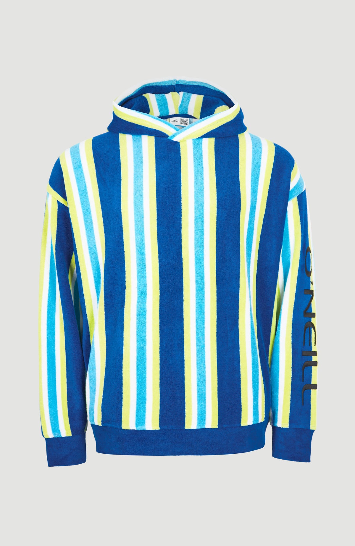 Brights Terry Hoodie | Blue Towel Stripe